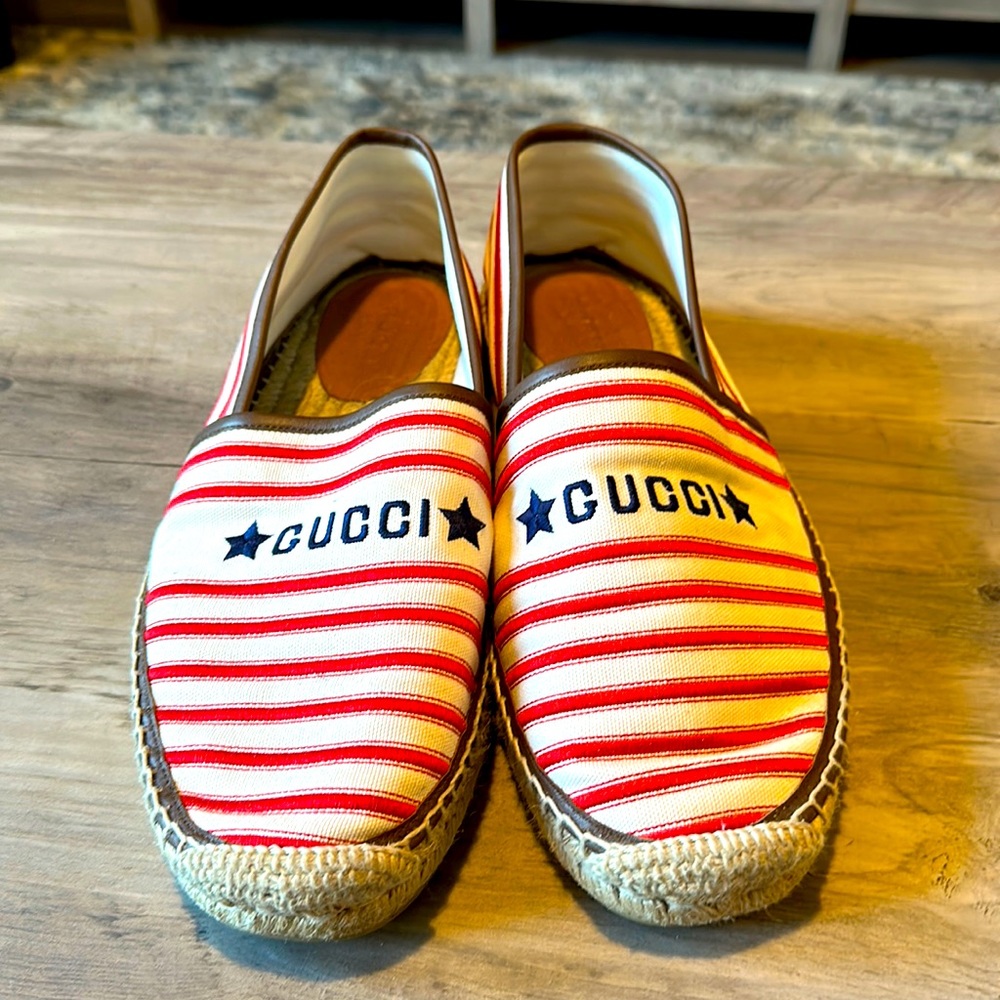 Gucci slip on espadrilles